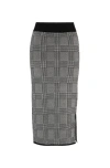 Hugo Boss Pencil Skirt In Knitted Jacquard In Patterned