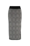 Hugo Boss Pencil Skirt In Knitted Jacquard In Patterned