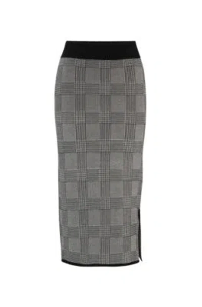 HUGO BOSS TUBE SKIRT IN KNITTED JACQUARD
