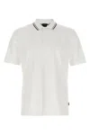 Hugo Boss Slim-fit Polo Shirt In Cotton With Striped Collar
