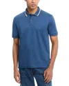 Hugo Boss Penrose Slim Fit Polo Shirt In Medium Blue