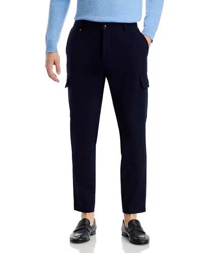 Hugo Boss Pepe Cargo Relaxed Fit Trousers In Dark Blue
