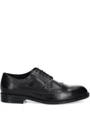 Hugo Boss Boss Mens Black Dressletic Leather Derby Shoes In Black