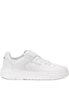 Hugo Boss Hugo Low-top Sneakers With Perforated Design And Textured Sole In White