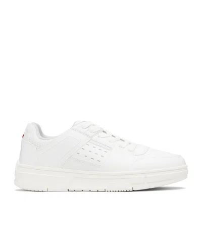 Hugo Boss Perforated-panel Sneakers In White