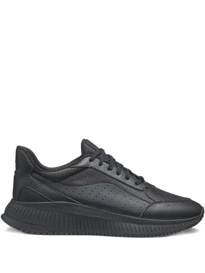 HUGO BOSS PERFORATED PANELLED SNEAKERS