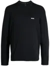Hugo Boss Perform-x Crew-neck Sweatshirt In Blue