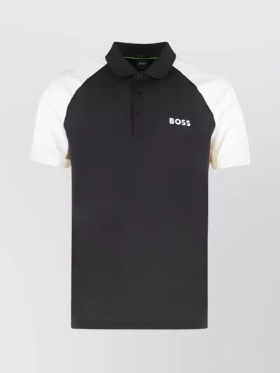 HUGO BOSS PERFORMANCE FABRIC POLO SHIRT