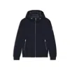 Hugo Boss Performance-flannel Jacket With Down Filling In Blue