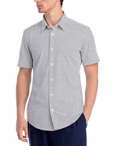 Hugo Boss Performance Roan Slim Fit Shirt In Black