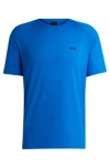 Hugo Boss Performance-stretch T-shirt In Mixed Materials In Light Blue