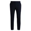 Hugo Boss Performance-stretch Wool-blend Trousers In Blue