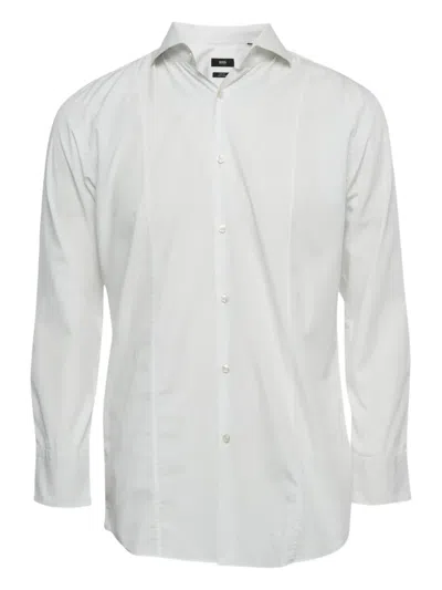 Pre-owned Hugo Boss Philip Long-sleeve Button-fastening Shirt In White