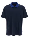 Hugo Boss Blue Cotton Polo In Blue