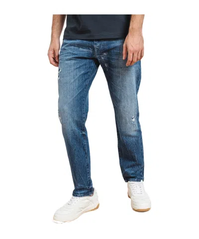 Hugo Boss Pierced Jeans In Blue
