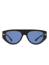 Hugo Boss Boss 56mm Full Rim Sunglasses In Black