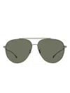 Hugo Boss Pilot-frame Sunglasses In Silver