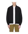 Hugo Boss Pilot Jacket With Stand-neck Collar In Black