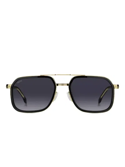 Hugo Boss Pilot Sunglasses In Black
