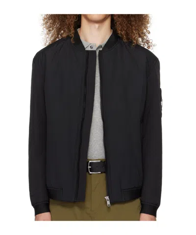 Hugo Boss Pilot Zipper Cotton Suit In Black
