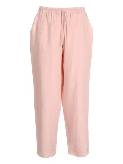 Hugo Boss 드로스트링 테이퍼드 팬츠 In Pink