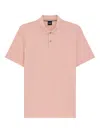 Hugo Boss Button-placket Polo Shirt In Pink