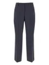 Hugo Boss Pinstripe Trousers In Blue
