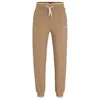 HUGO BOSS PIPED TRACKSUIT BOTTOMS WITH EMBROIDERED LOGO AND DRAWSTRING WAIST
