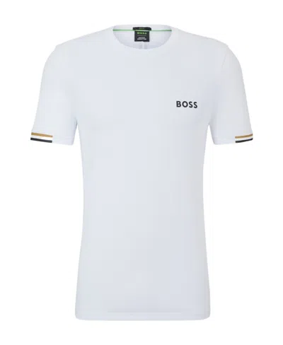 HUGO BOSS PIQU�-WEAVE PERFORMANCE T-SHIRT