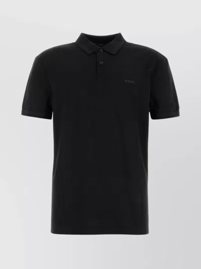 Hugo Boss Boss Polo In Black