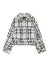 Hugo Boss Plaid Jacket In Multicolor