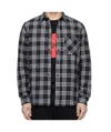 Hugo Boss Checked Chest-pocket Shirt In Black