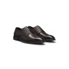 Hugo Boss Derby Shoes In Smooth And Printed Leather In Brown