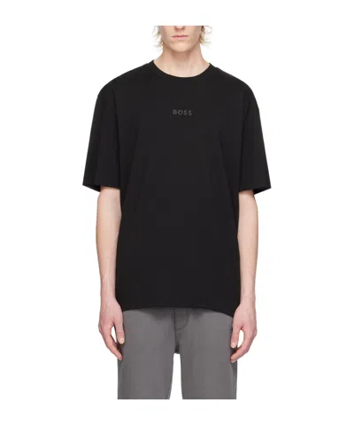 Hugo Boss Black Bonded T-shirt In 001-black