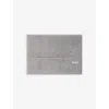 Hugo Boss Concrete Plain Logo-embroidered Egyptian Cotton Bath Mat 50cm X 70cm In Concrete