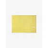 Hugo Boss Limelight Plain Logo-embroidered Egyptian Cotton Bath Mat 50cm X 70cm In Limelight
