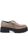 Hugo Boss Platform Lace-up Derby Shoes In Neutral
