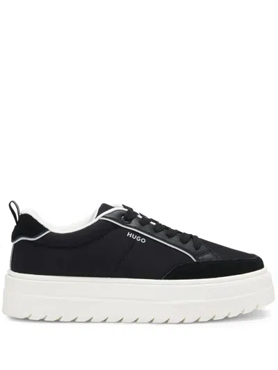 Hugo Boss Platform Sneakers In Black