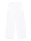 Hugo Boss Boss Wide-leg Linen Trousers With Concealed Fastening