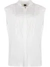 Hugo Boss Boss Jersey Blouse In White