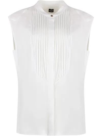 HUGO BOSS PLEATED BLOUSE
