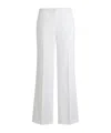 Hugo Boss Talia High Rise Bootcut Pants In White