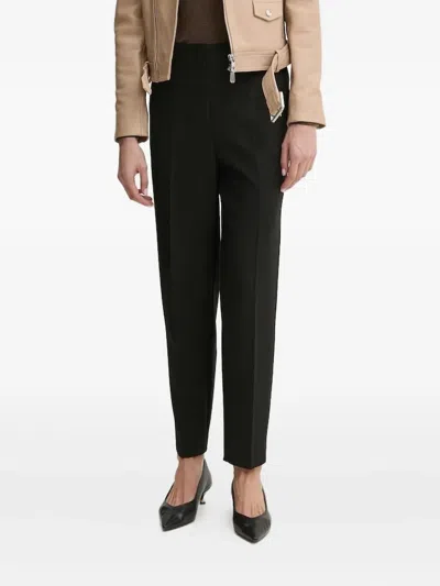 Hugo Boss Pleated-front Trousers In Black