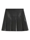 Hugo Boss Pleated Mini Skirt In Black