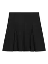Hugo Boss Pleated Mini Skirt In Black