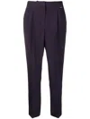 Hugo Boss Hose Mit Faltendetail In Purple