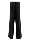 Hugo Boss Tiwi Wide Leg Trousers In Black