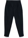 Hugo Boss Pleated Trousers In Blue