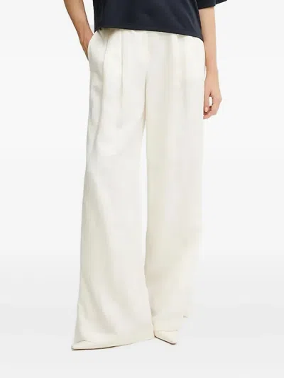 Hugo Boss Pleated Trousers In Neutral