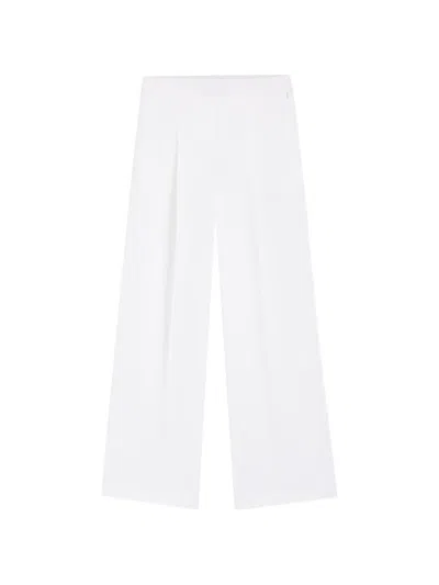 Hugo Boss Pleated Trousers In White